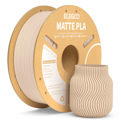 ELEGOO PLA Matte Filament 1.75mm / 1KG with Cardboard Spool