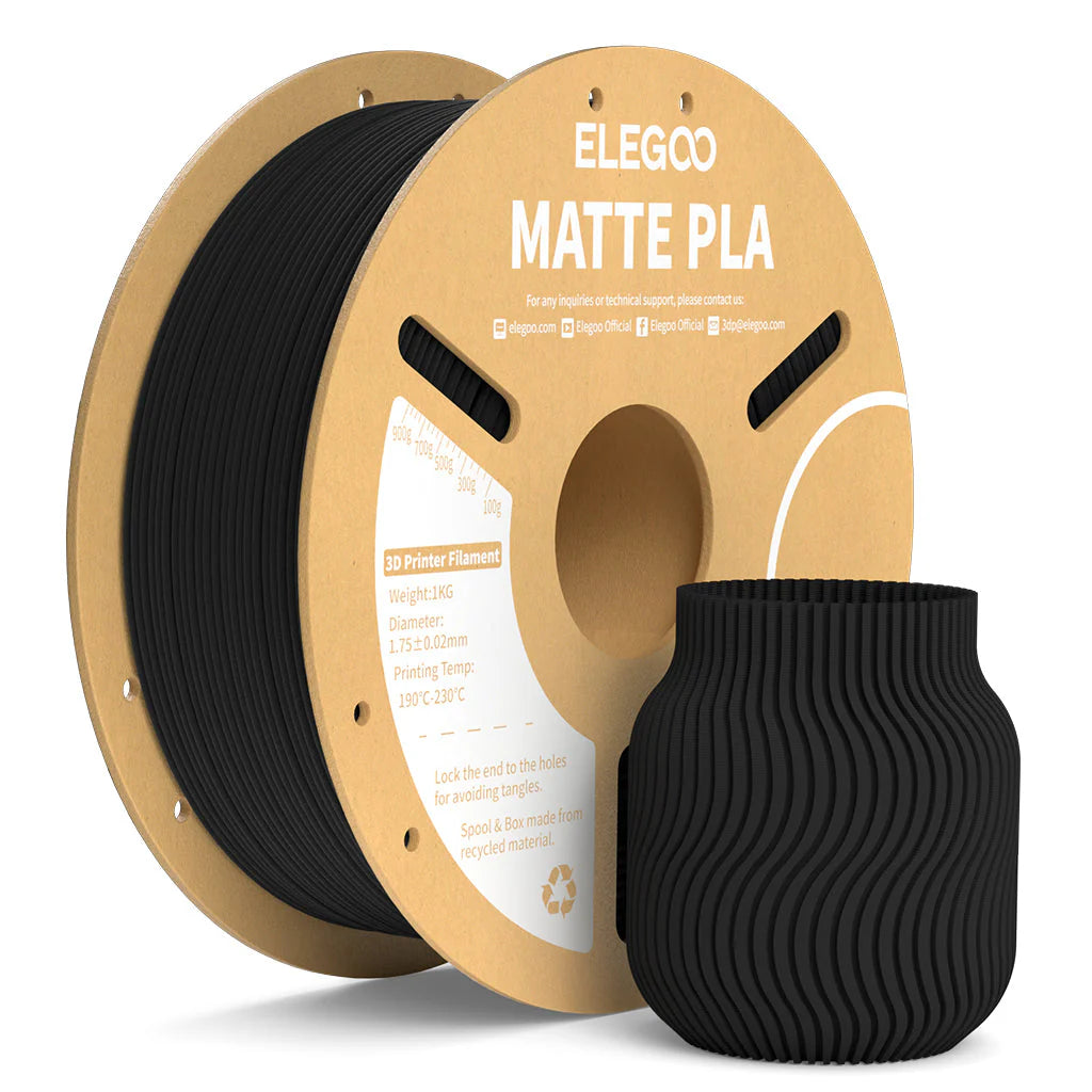ELEGOO PLA Matte Filament 1.75mm / 1KG with Cardboard Spool