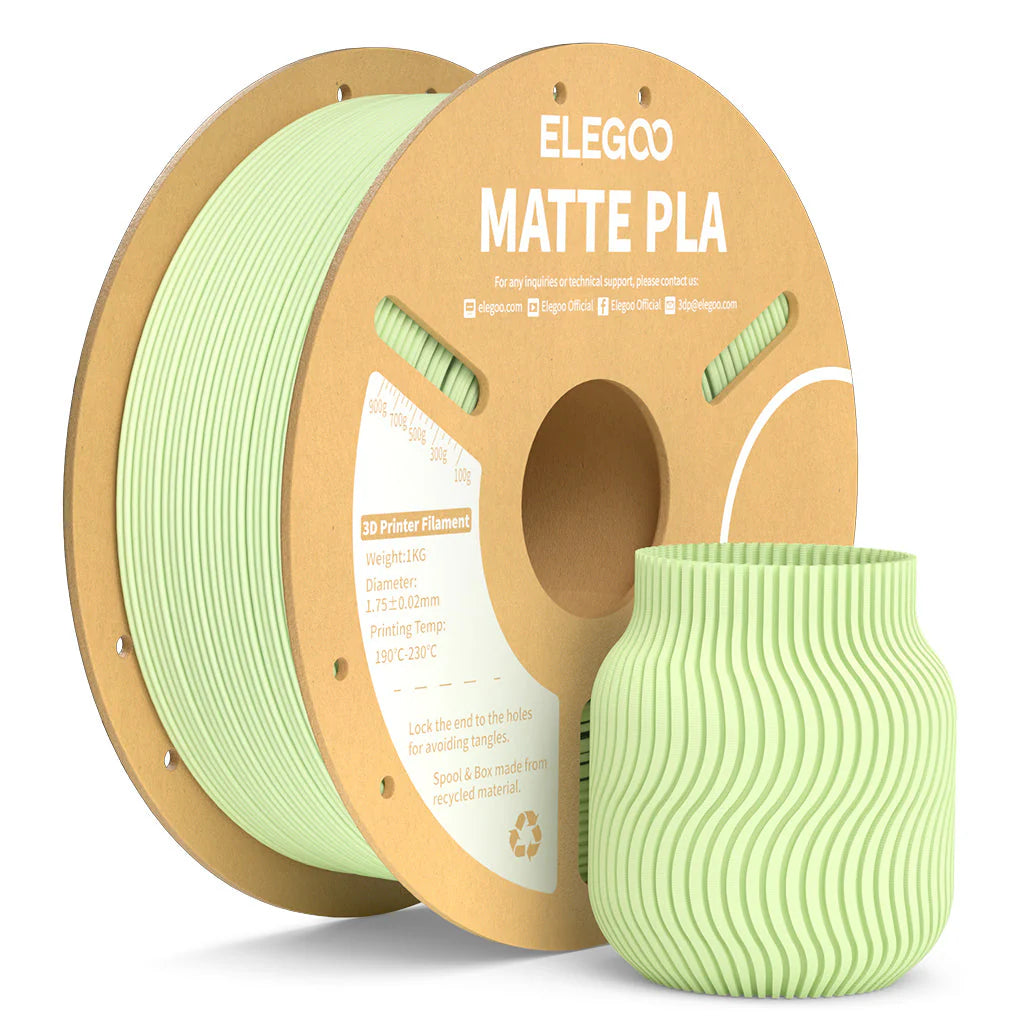 ELEGOO PLA Matte Filament 1.75mm / 1KG with Cardboard Spool