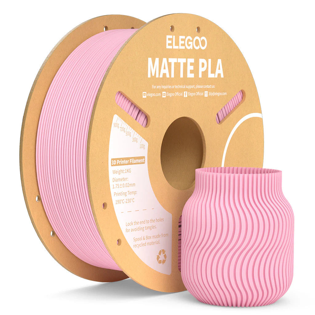 ELEGOO PLA Matte Filament 1.75mm / 1KG with Cardboard Spool