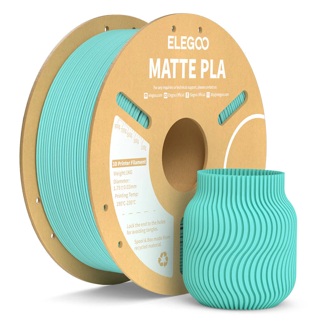 ELEGOO PLA Matte Filament 1.75mm / 1KG with Cardboard Spool