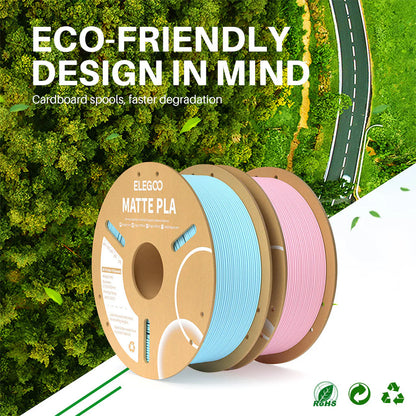 ELEGOO PLA Matte Filament 1.75mm / 1KG with Cardboard Spool