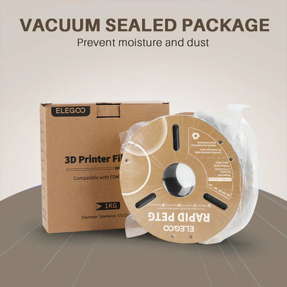 ELEGOO Rapid PETG Filament 1.75mm / 1KG with Cardboard Spool