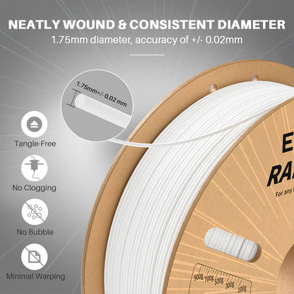 ELEGOO Rapid PLA Plus Filament 1.75mm / 1KG with Cardboard Spool
