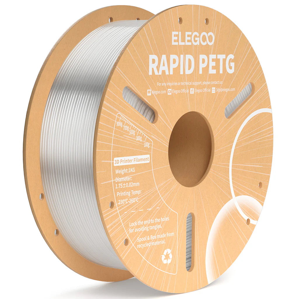 ELEGOO Rapid PETG Filament 1.75mm / 1KG with Cardboard Spool
