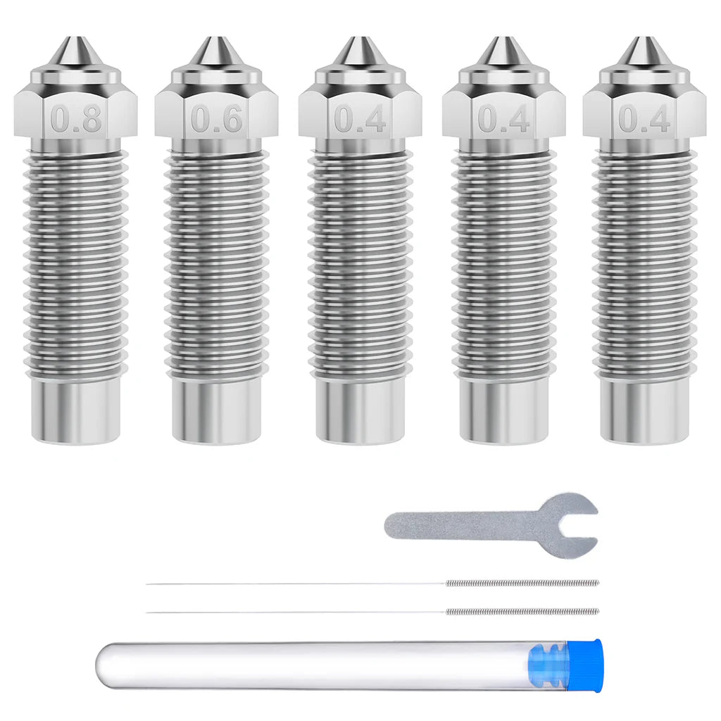 ELEGOO Multi-Size Hardened Steel Nozzle Kit for Neptune 4 Plus/ 4 Max