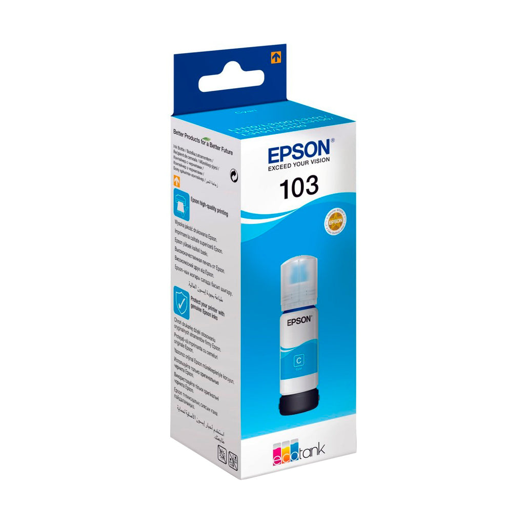 Epson 103 EcoTank Cyan Original Ink - T00S24A