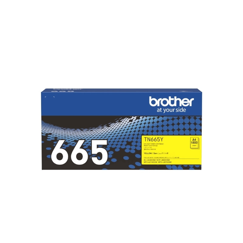 Brother TN665 Yellow Original Toner - TN-665Y