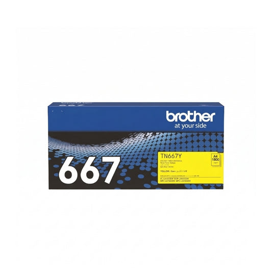 Brother TN667 Ultra High Yield Yellow Original Toner - TN-667Y