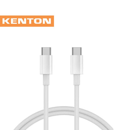 Kenton Type-C to Type-C Charger Cables + Fast Wall Charger Bundle - KTYPECCABLE1SB