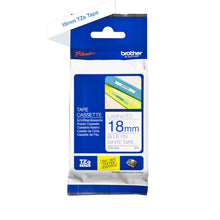 Load image into Gallery viewer, Brother TZ243 Blue On White Laminated 18mm Tape - TZe-243