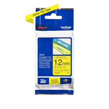 Load image into Gallery viewer, Brother TZ631 Black On Yellow Laminated 12mm Tape - TZe-631