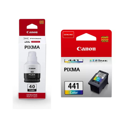 Canon GI-40 Black & CL-441 Tri-Colour Original Ink Multipack - GI-40/CL-441