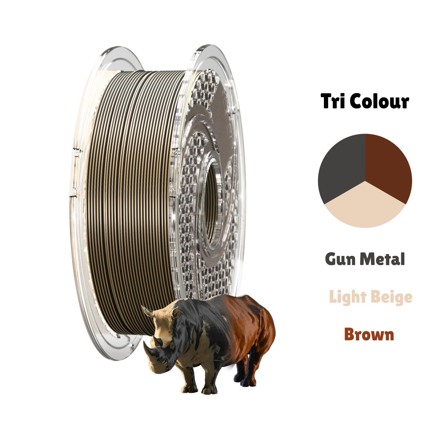 SA Filament PLA Tri Silk Filament 1.75mm / 750g