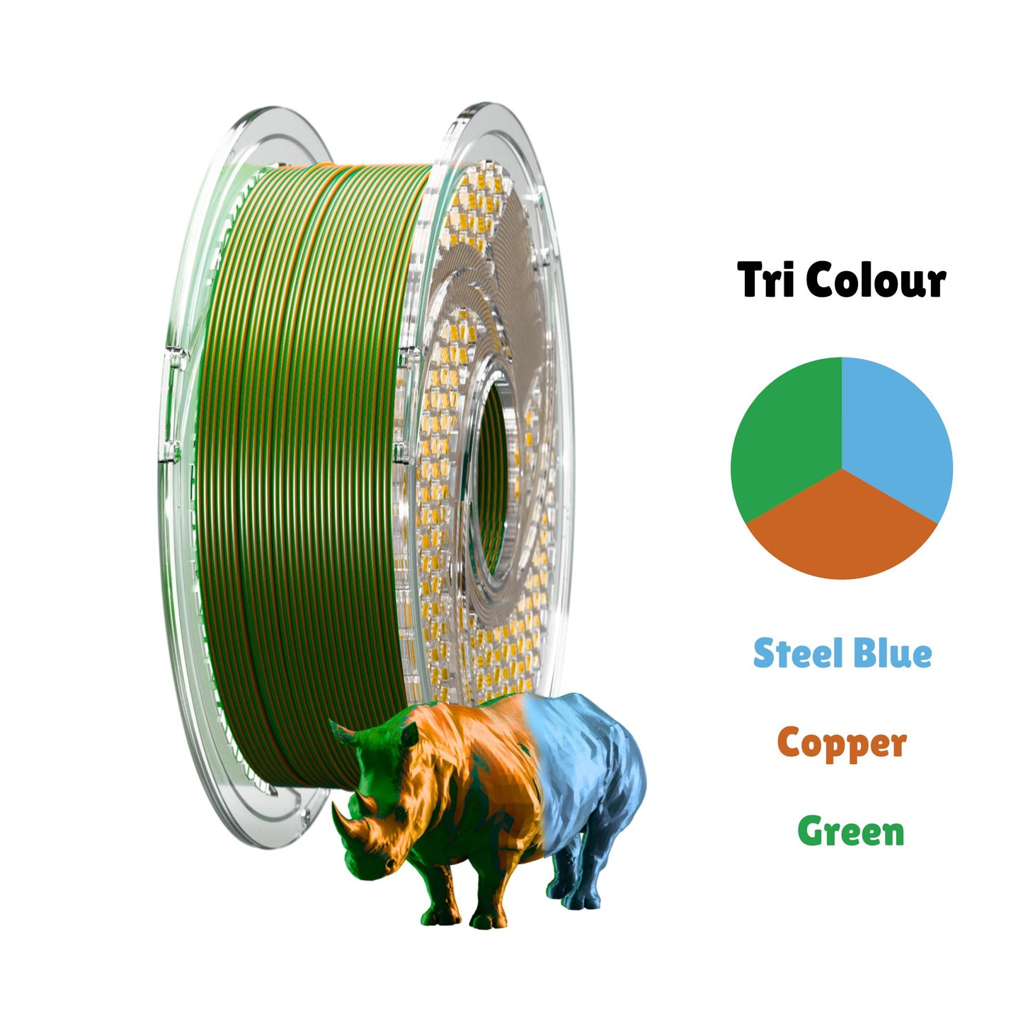SA Filament PLA Tri Silk Filament 1.75mm / 750g