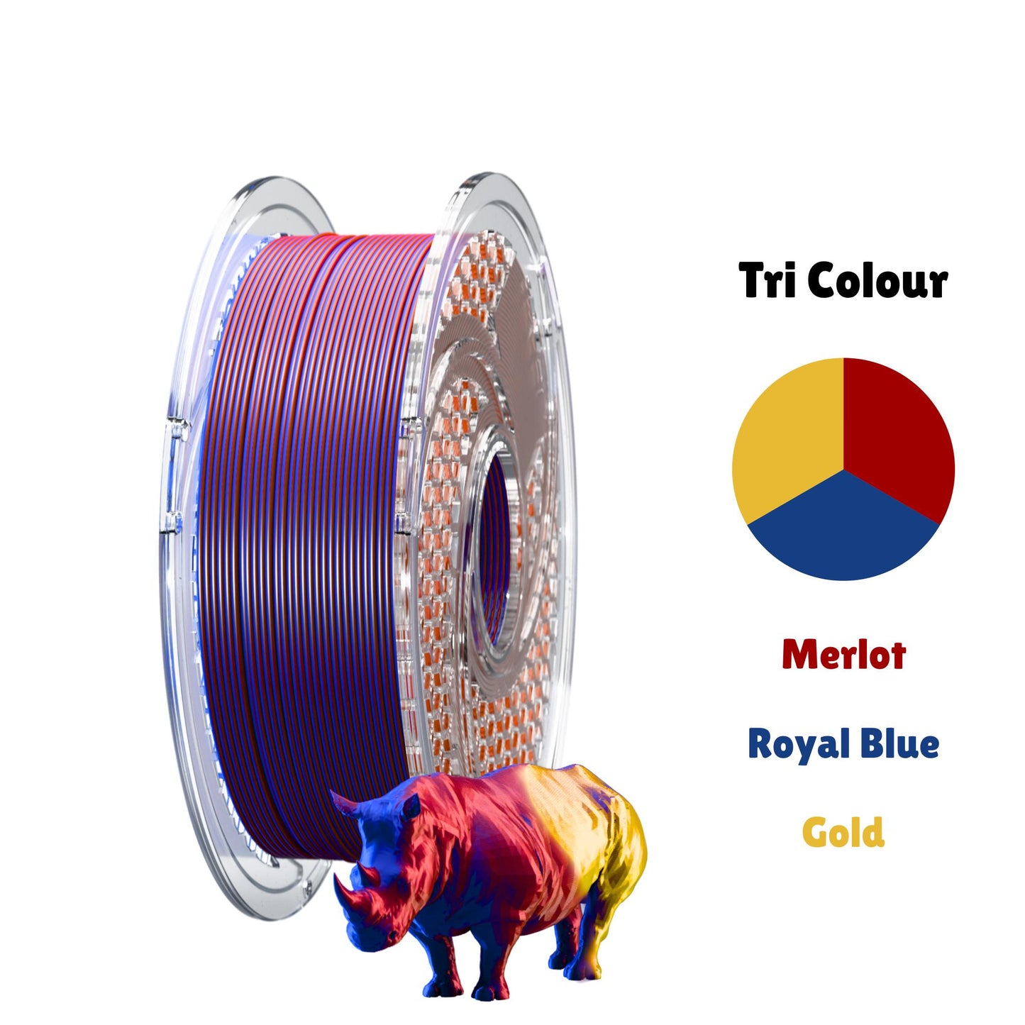SA Filament PLA Tri Silk Filament 1.75mm / 750g