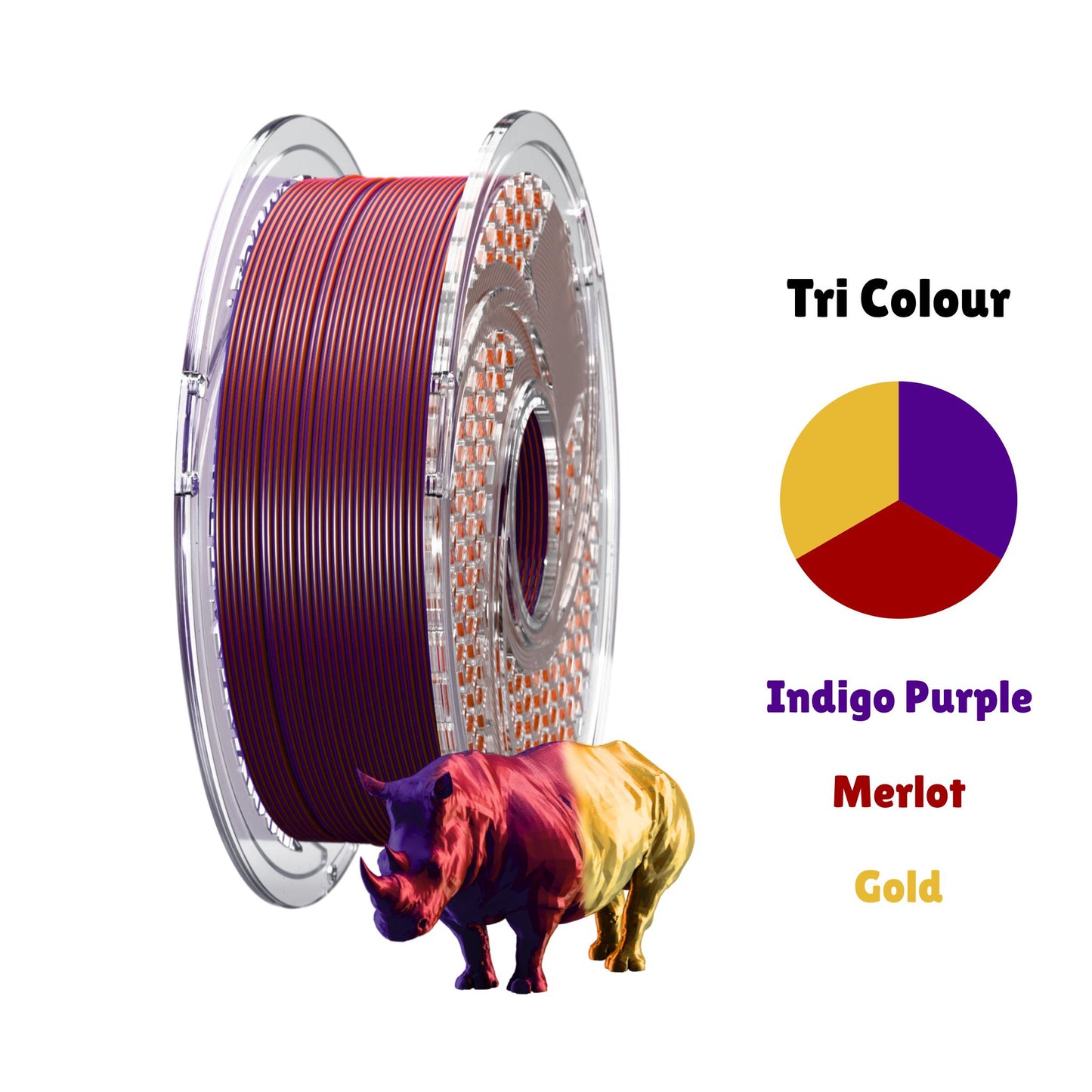 SA Filament PLA Tri Silk Filament 1.75mm / 750g
