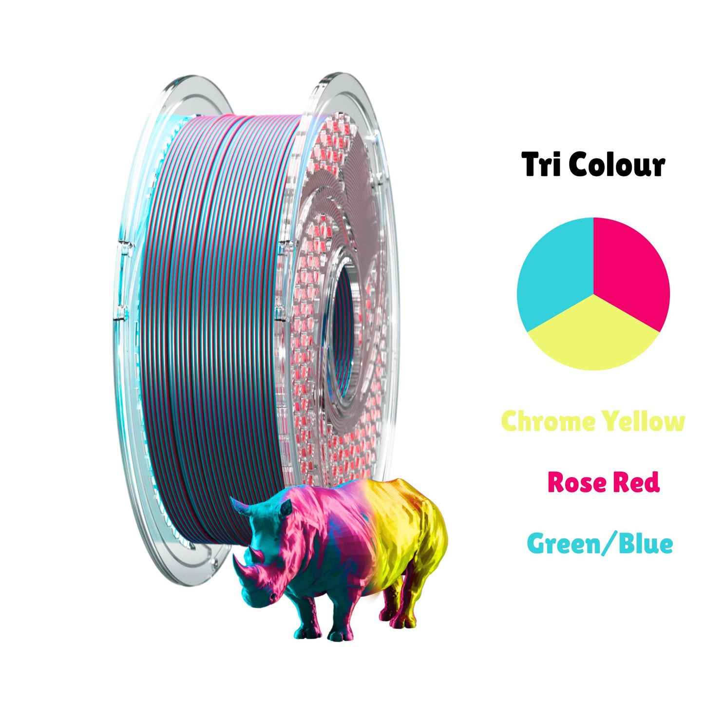 SA Filament PLA Tri Silk Filament 1.75mm / 750g