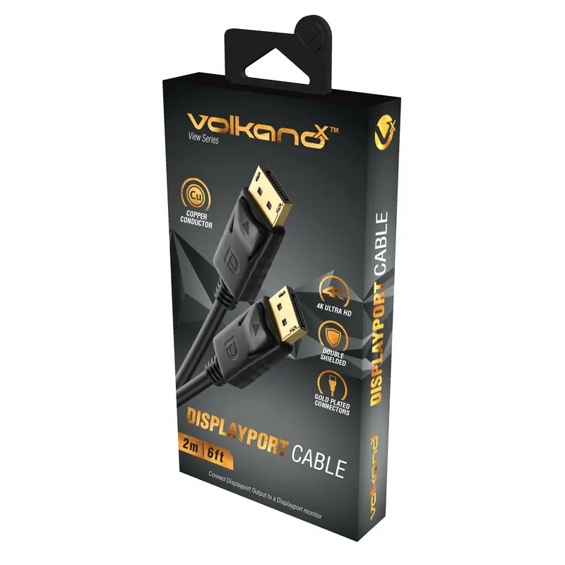 VolkanoX View Series DisplayPort 2m Cable