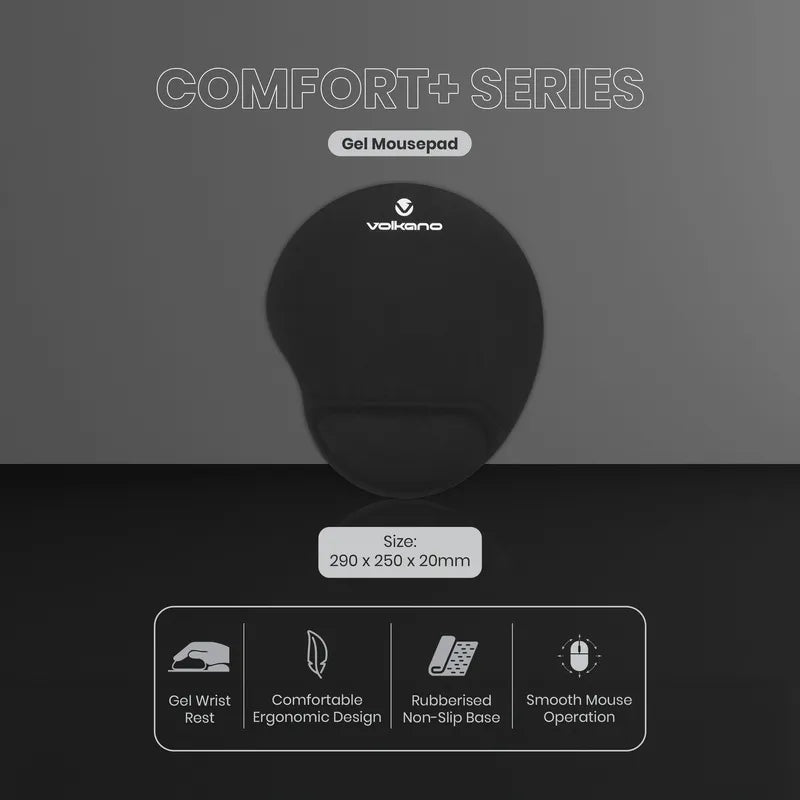 Volkano Comfort+ Series Gel Mouse Pad
