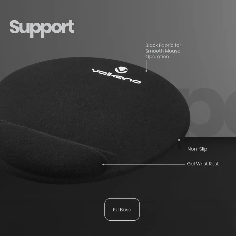Volkano Comfort+ Series Gel Mouse Pad