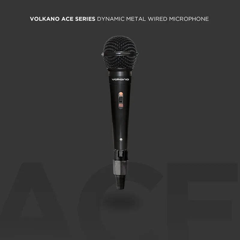 Volkano Ace Series Metal Wired Dynamic Vocal Microphone