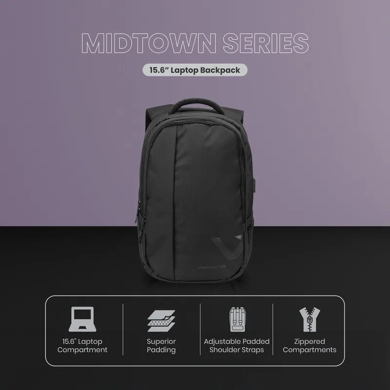 Volkano Midtown 15.6" Laptop Backpack