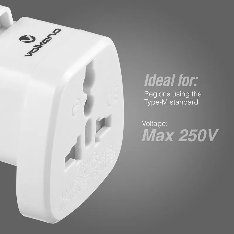 Volkano Traveller SA Series Travel Plug UK/Other to 15A SA plug