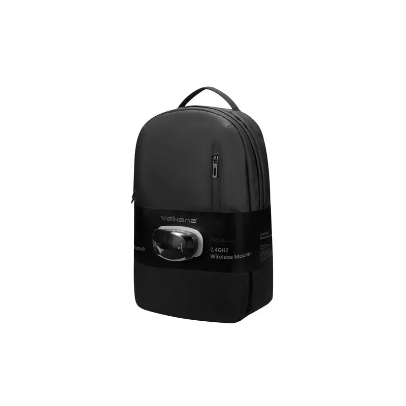 Volkano Focus Series 15.6" Laptop Backpack and Wireless Mouse