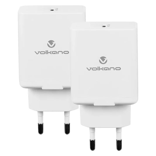 Volkano Potent Series 25w PD / PPS Wall Charger - Bundle of 2