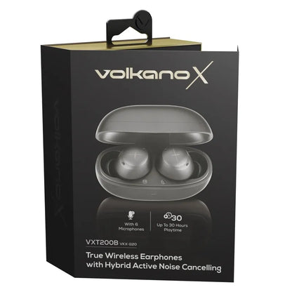 VolkanoX VXT200B True Wireless Earphones with Hybrid Active Noise Cancelling