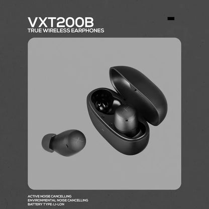 VolkanoX VXT200B True Wireless Earphones with Hybrid Active Noise Cancelling