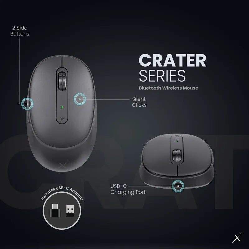 VolkanoX Crater Bluetooth Wireless Mouse