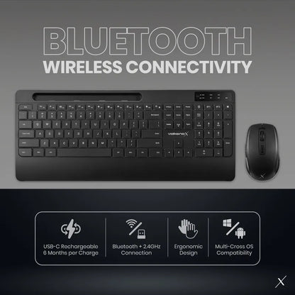 VolkanoX Gem Bluetooth Wireless Keyboard and Mouse