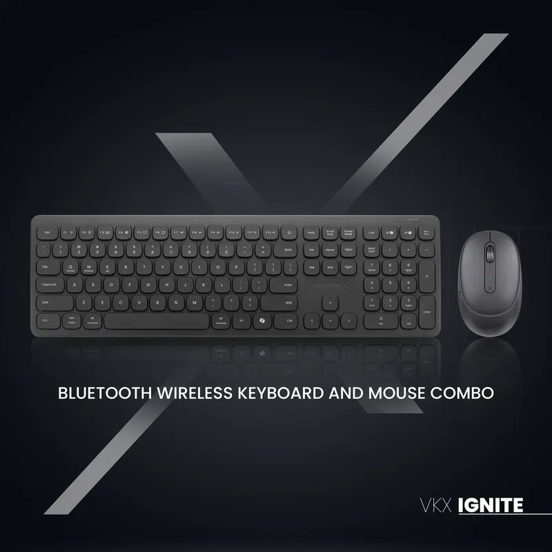 VolkanoX Ignite Bluetooth Wireless Keyboard and Mouse Combo