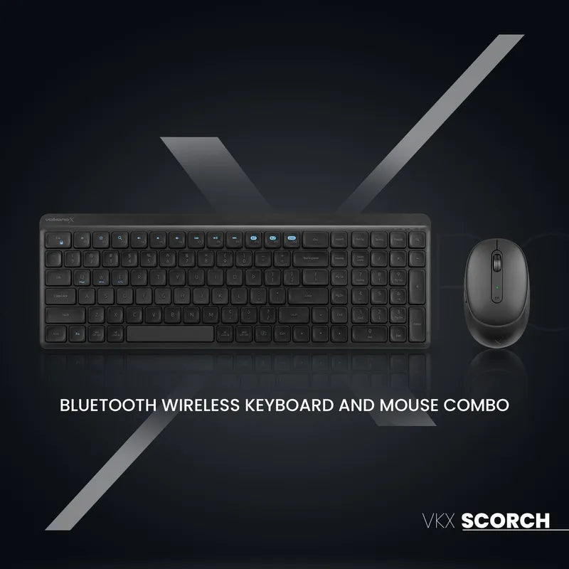 VolkanoX Scorch Bluetooth Wireless Keyboard and Mouse Combo