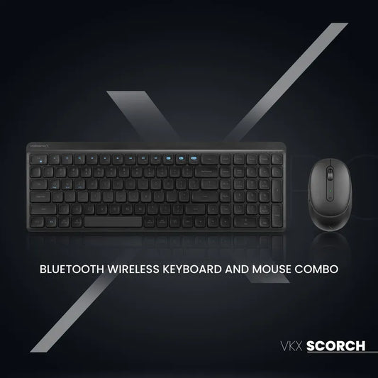 VolkanoX Scorch Bluetooth Wireless Keyboard and Mouse Combo