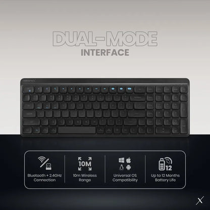 VolkanoX Scorch Bluetooth Wireless Keyboard and Mouse Combo