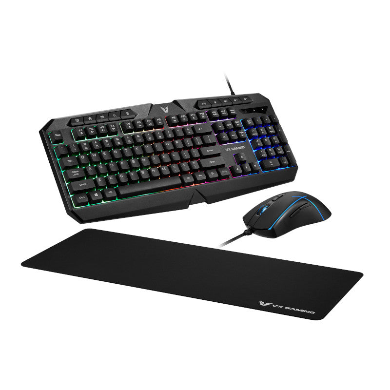 VX Gaming Helios Series 3-in-1 Gaming Keyboard, Mouse and Mousepad Combo