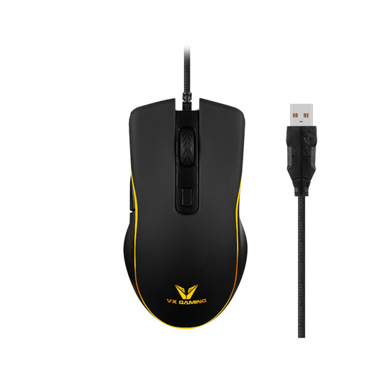 VX Gaming Hypnos Series Wired USB Gaming Mouse with Rainbow Lighting