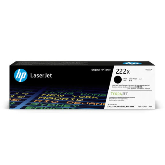 HP 222X High Yield Black Original Toner - W2220X