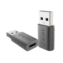 Load image into Gallery viewer, WINX LINK Simple USB to Type-C Adapter Dual Pack