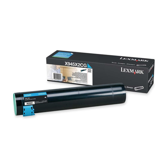 Lexmark X940e toner cyan - Genuine Lexmark X945X2CG Original Toner cartridge