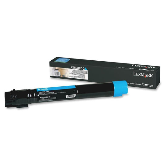 Lexmark X95x toner cyan - Genuine Lexmark X950X2CG Original Toner cartridge