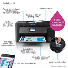 Load image into Gallery viewer, Epson EcoTank L14150 Colour WiFi 4-in-1 Printer - EC11CH96403SA