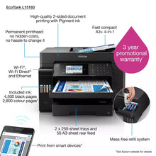 Load image into Gallery viewer, Epson EcoTank L15160 Colour WiFi 4-in-1 Printer - EC11CH71403SA