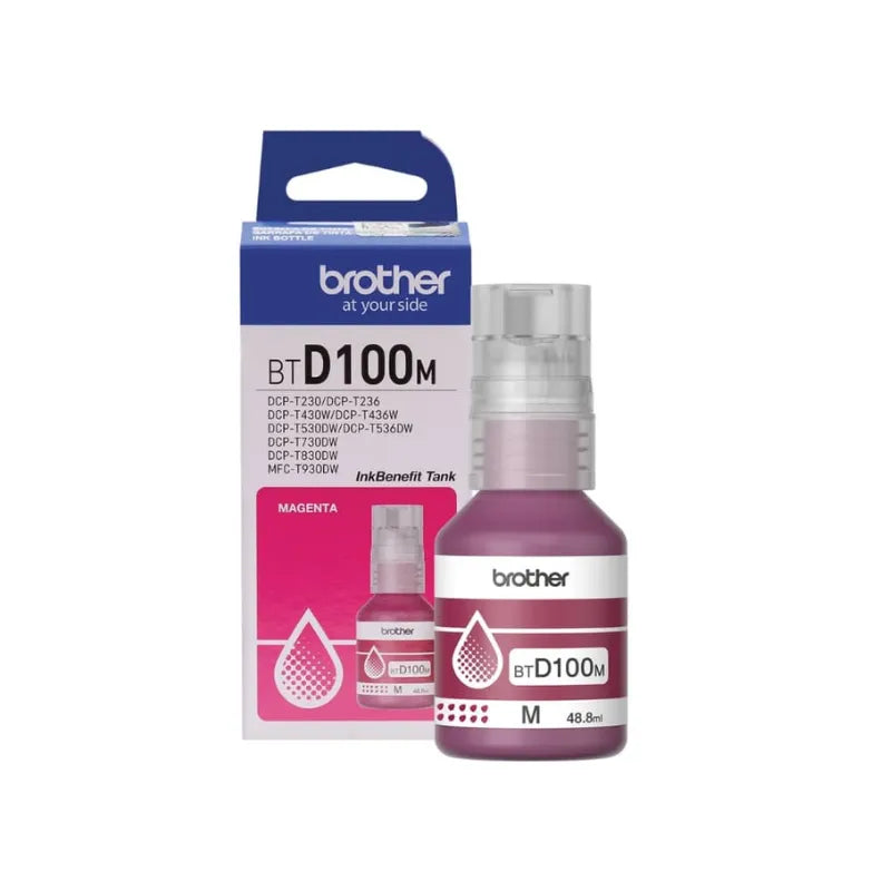 Brother BTD100 Magenta Original Ink Bottle - BTD100M