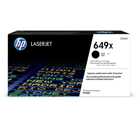 HP 649X Hoë Opbrengs Swart Oorspronklike Toner - CE260X