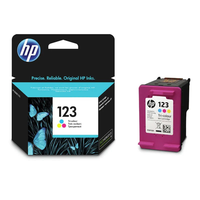 HP 123 Black and Tri Colour Original Ink Multipack - H123SMP