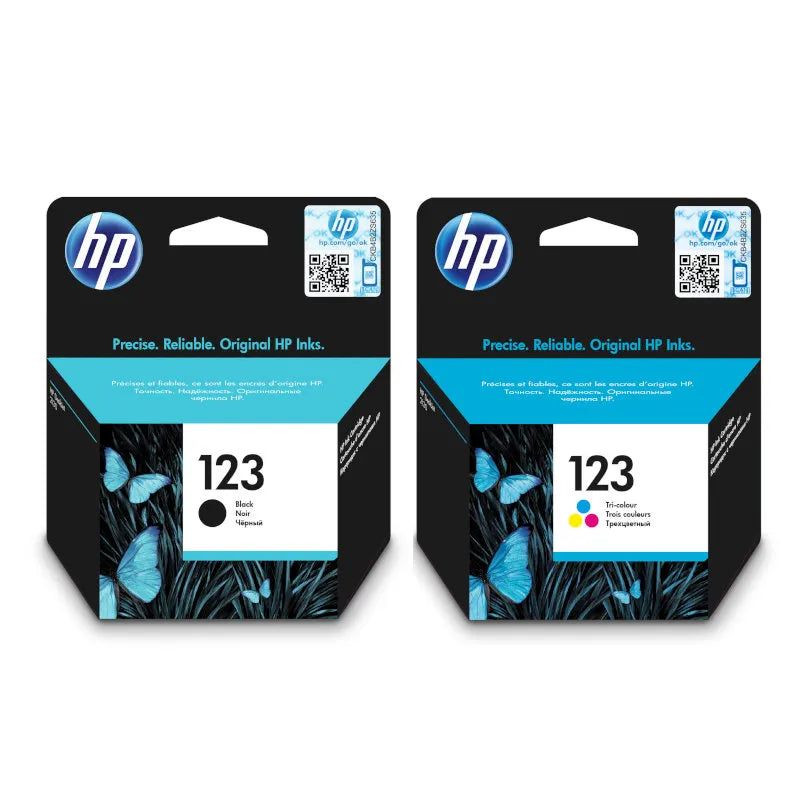 HP 123 Black and Tri Colour Original Ink Multipack - H123SMP